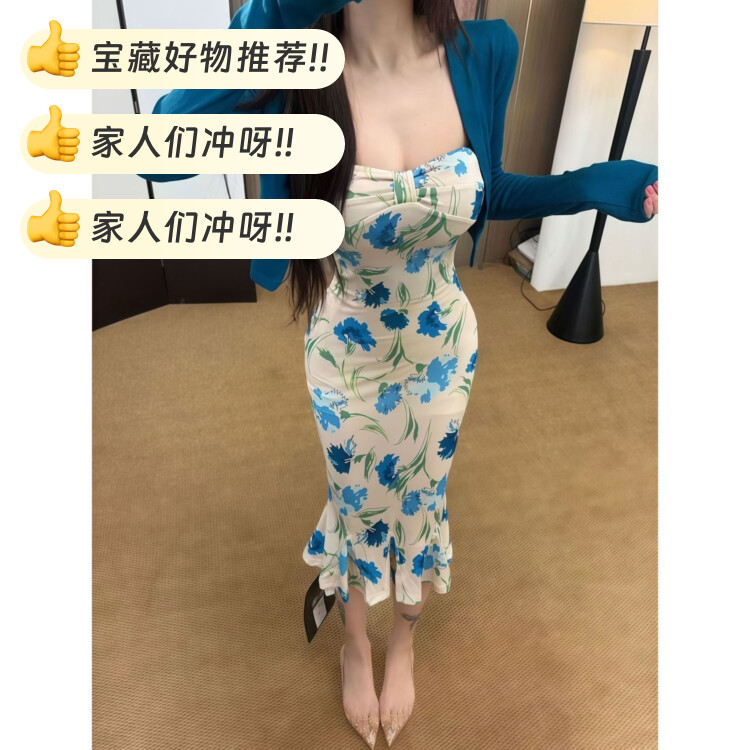 春季法式御姐风印花连衣裙：从美学设计到多场景穿搭全解析